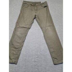 Buffalo David Bitton Archer Slim Stretch Pants Mens‎ 34x32 Olive Green 1521649